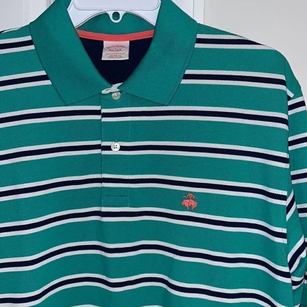 Brooks Brothers Golden Performance original Golden Fleece golf polo shirt L